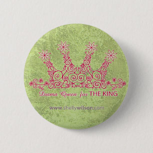 Badge Rond 5 Cm Bouton rond de la Reine de drame