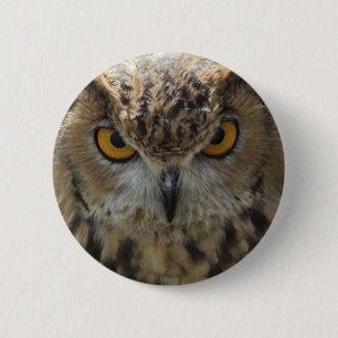Badge Rond 5 Cm Bouton rond de photo de hibou