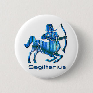 Badge Rond 5 Cm Bouton rond de profil de Sagittaire