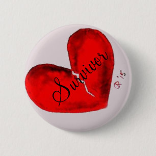 Badge Rond 5 Cm Bouton rond de survivant en métal