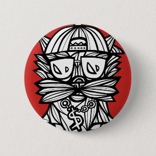 Badge Rond 5 Cm Bouton rond "d'évolution de dopant"