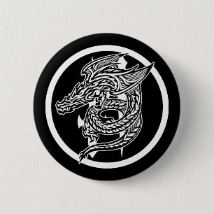 Badge Rond 5 Cm Bouton rond Dragon Wing