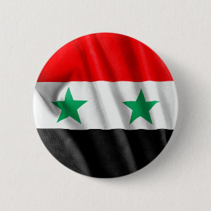 Badge Rond 5 Cm Bouton rond Drapeau Syrie 2 pouces