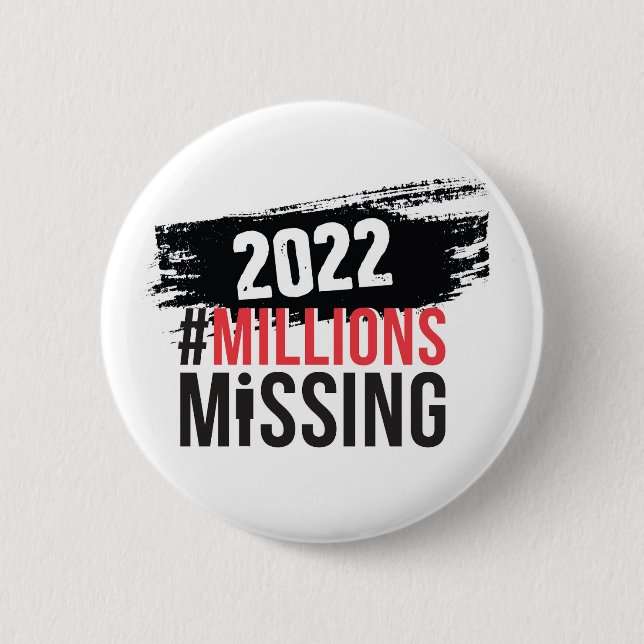 Badge Rond 5 Cm Bouton rond du logo #MillionsMissing 2022 (Devant)