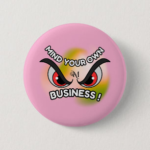 Badge Rond 5 Cm Bouton rond : Faites attention à vous (rose)