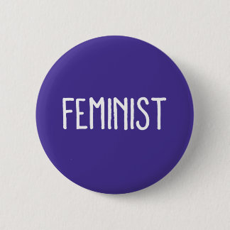 Badge Rond 5 Cm Bouton rond féministe pourpre