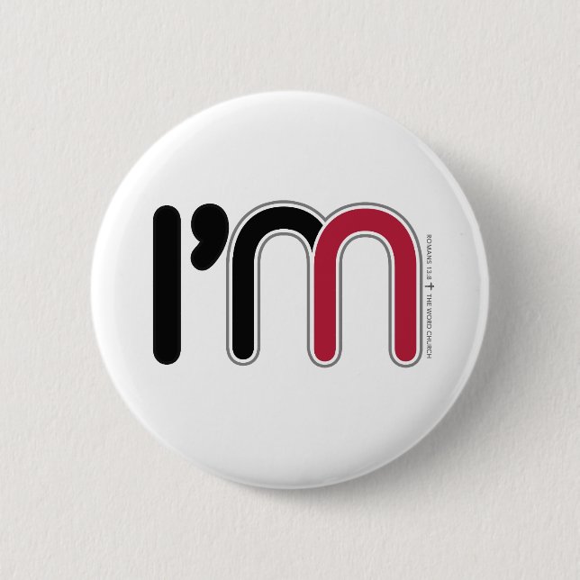Badge Rond 5 Cm Bouton rond "I'm In" (Devant)