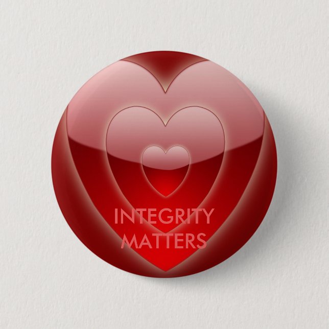 Badge Rond 5 Cm BOUTON ROND INTÉGRITÉ PAR eZaZZleMan (Devant)