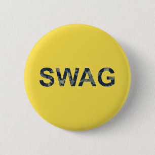 Badge Rond 5 Cm Bouton rond jaune patté de l'armée