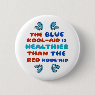 Badge Rond 5 Cm Bouton rond Kool Aid bleu