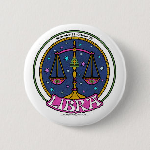 Badge Rond 5 Cm Bouton rond NP Libra 2 1/4"