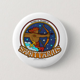 Badge Rond 5 Cm Bouton rond NP Sagittarius de 2¼ pouces