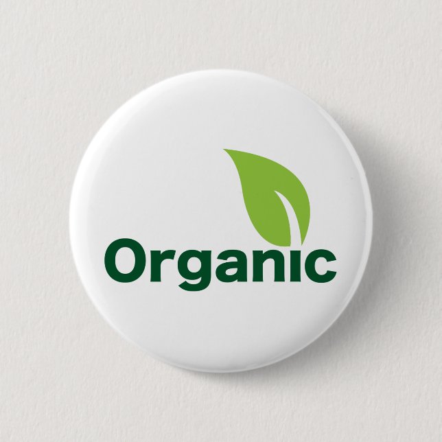 Badge Rond 5 Cm Bouton rond organique (Devant)