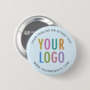 Badge Rond 5 Cm Bouton rond personnalisé avec logo et attache à br
