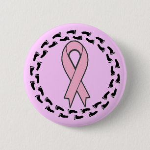 Badge Rond 5 Cm Bouton rond - promenade de cancer du sein