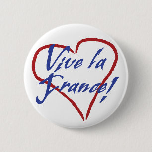 Badge Rond 5 Cm Bouton rond standard de la France de La de Vive