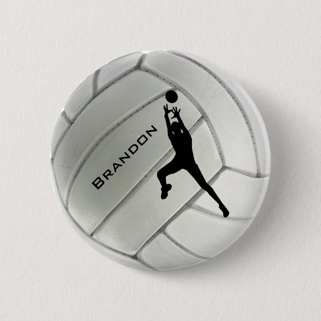 Badge Rond 5 Cm Bouton rond Volleyball (Devant)