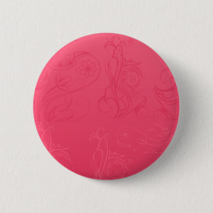Badge Rond 5 Cm Bouton rose Abstrait