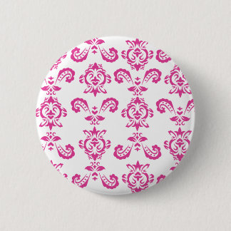 Badge Rond 5 Cm Bouton rose baroque