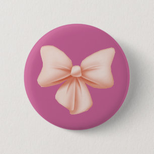 Badge Rond 5 Cm Bouton rose d'arc