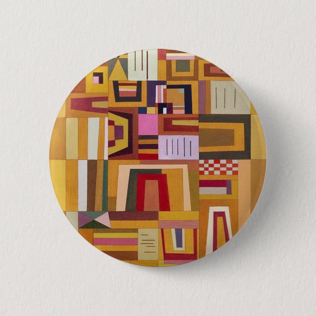 Badge Rond 5 Cm Bouton rose de compensation de Kandinsky (Devant)