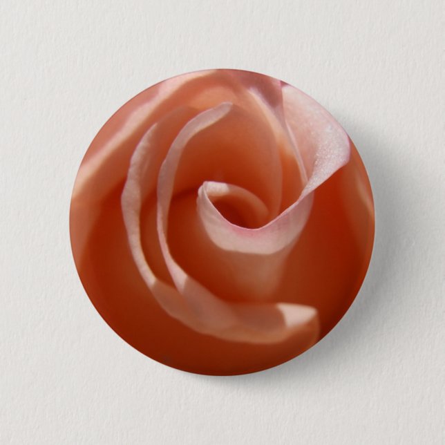 Badge Rond 5 Cm Bouton Rose de plage (Devant)