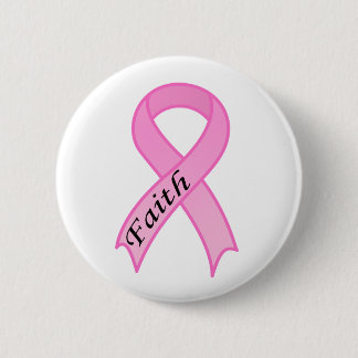 Badge Rond 5 Cm Bouton rose de ruban de foi