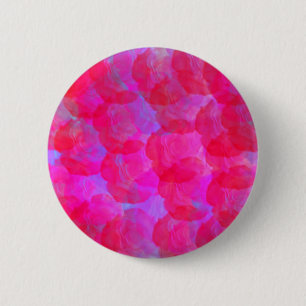 Badge Rond 5 Cm Bouton Rose Neon