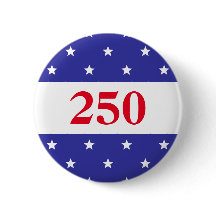 Bouton Rouge Blanc & Bleu Patriotique 250