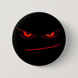 Badge Rond 5 Cm bouton rouge mauvais de yeux