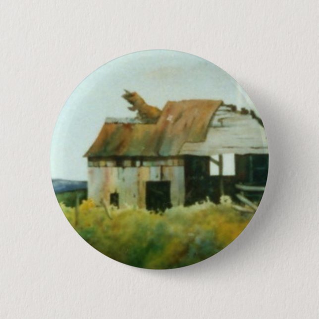 Badge Rond 5 Cm Bouton Routes du pays (Devant)