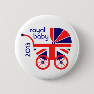 Badge Rond 5 Cm Bouton royal de voiture d'enfant