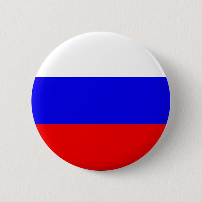 Badge Rond 5 Cm Bouton russe de drapeau (Devant)