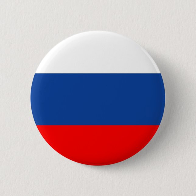 Badge Rond 5 Cm Bouton russe de drapeau (Devant)