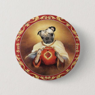 Badge Rond 5 Cm Bouton sacré de Chewie de coeur