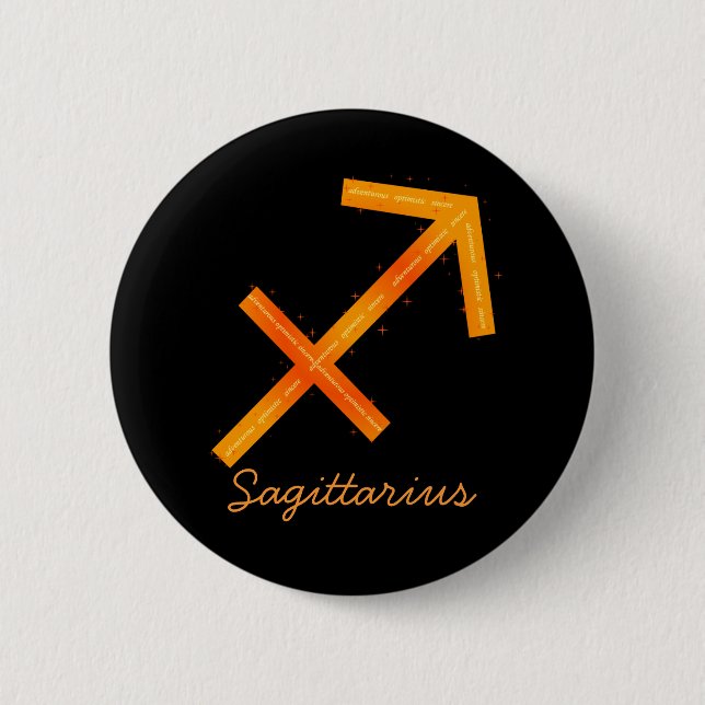 Badge Rond 5 Cm Bouton Sagittarius (Devant)