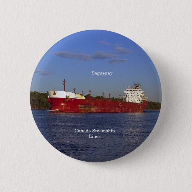 Badge Rond 5 Cm Bouton Saguenay (Devant)