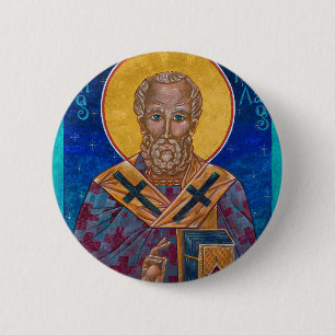 Badge Rond 5 Cm Bouton Saint-Nicolas le Miracle Worker