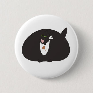 Badge Rond 5 Cm Bouton Salem the Cat - Charme Chonky