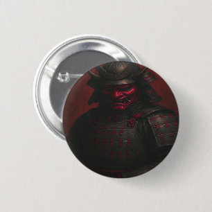 Badge Rond 5 Cm Bouton Samurai