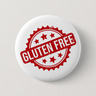 Badge Rond 5 Cm Bouton sans gluten