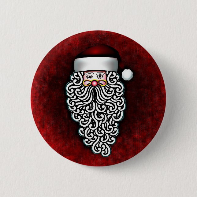 Badge Rond 5 Cm bouton santa claus (Devant)