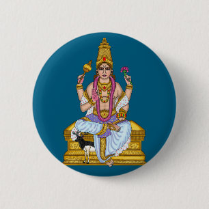 Badge Rond 5 Cm Bouton Seigneur Céleste Chandra