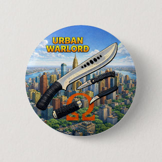Badge Rond 5 Cm Bouton Seigneur de Guerre Urbaine