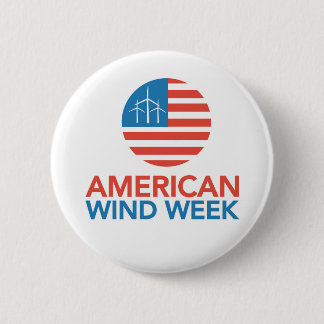 Badge Rond 5 Cm Bouton - semaine américaine de vent