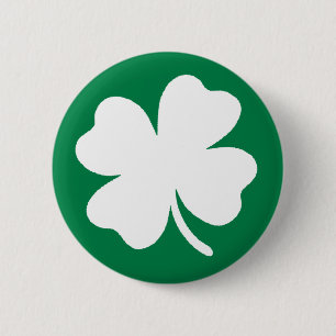 Badge Rond 5 Cm Bouton shamrock