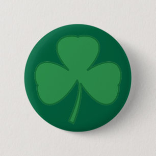 Badge Rond 5 Cm Bouton Shamrock de la Saint-Patrick