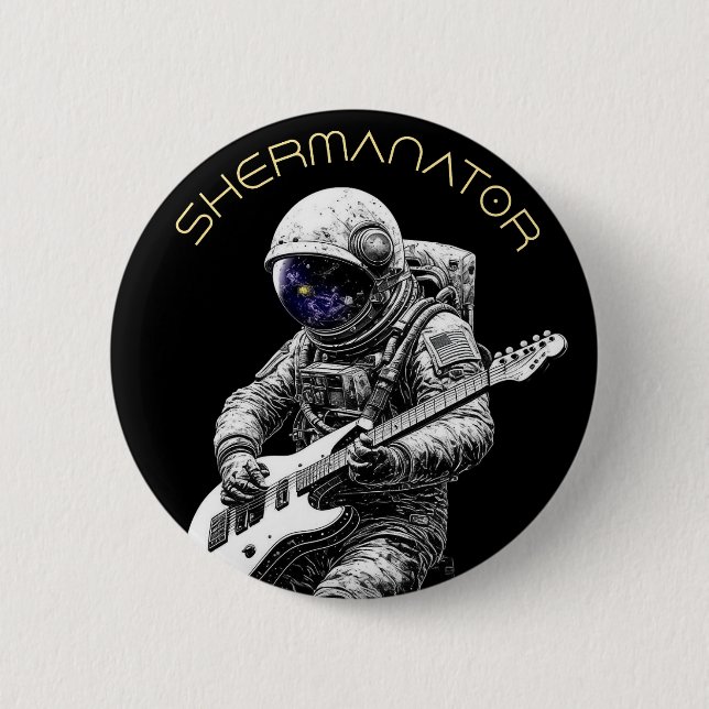 Badge Rond 5 Cm Bouton SHERMANATOR (Devant)