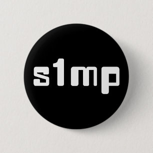 Badge Rond 5 Cm Bouton Simp Numéro un