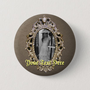 Badge Rond 5 Cm Bouton simple élégant de cadre